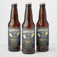 Cheers and Beers to 80 Years Birthday Party
