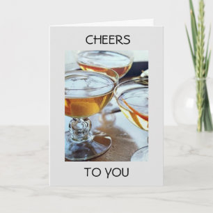 **CHEERS AND HAPPY HOLIDAY TO YOU** CARD