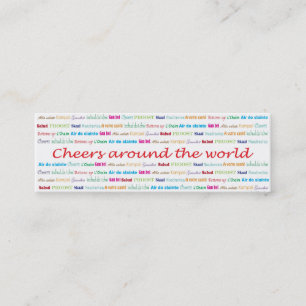 Cheers_Around The World_bartender services Mini Business Card