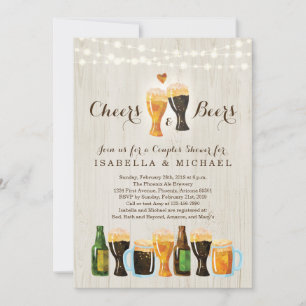 Cheers & Beer Couple's Shower / Rehearsal Dinner Invitation