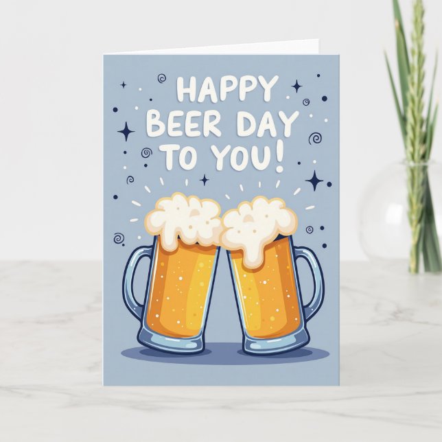 Cheers Beer Day Graphic Card (Front)