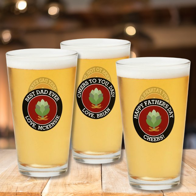 Cheers Beer Hops Happy Father's Day Special Glass (Creator Uploaded)
