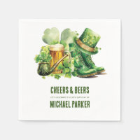 Cheers Beers Birthday St Patrick's Day Custom