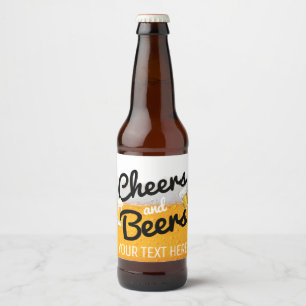 Cheers & Beers Cold and Foamy Beer Bottle Labels