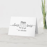 Cheers & Beers Funny Men Birthday Card
