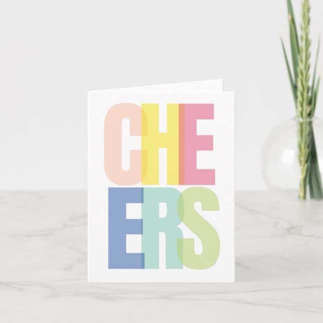 CHEERS | Big Celebration Card (Front)