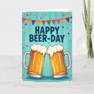 Cheers Birthday Mugs Card