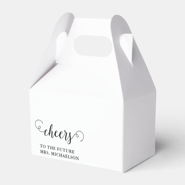 Cheers Bride To Be Wedding Event Favour Box (Front Side)