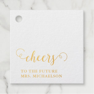 Cheers Bride To Be Wedding Event Favour Tags
