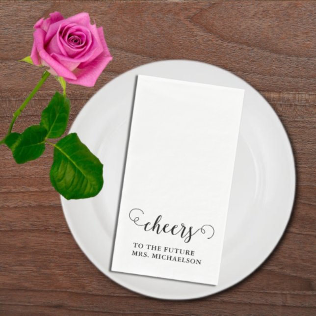 Cheers Bride To Be Wedding Event Napkin (Creator Uploaded)