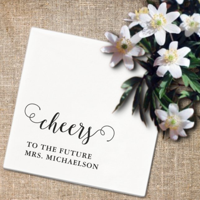 Cheers Bride To Be Wedding Event Napkin (Creator Uploaded)