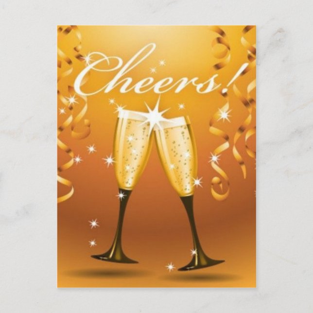 Cheers celebration postcard (Front)