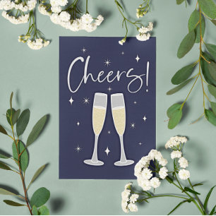 Cheers! Champagne Toast Card