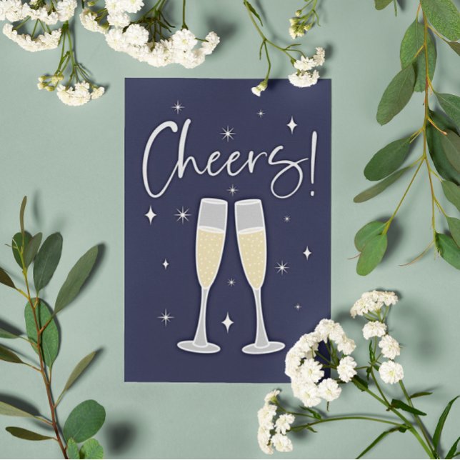 Cheers! Champagne Toast Card (Creator Uploaded)