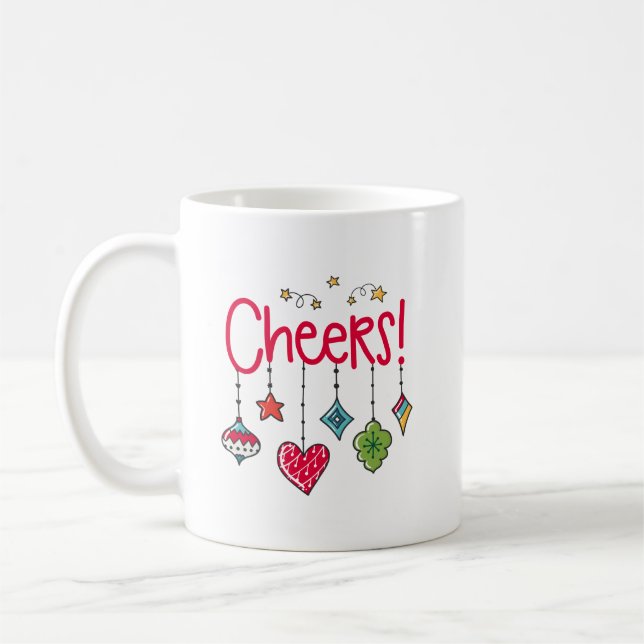 Cheers Christmas Mug (Left)