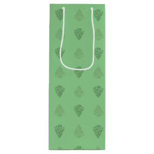 CHEERS CHRISTMAS TREES-6-WINE GIFT BAG