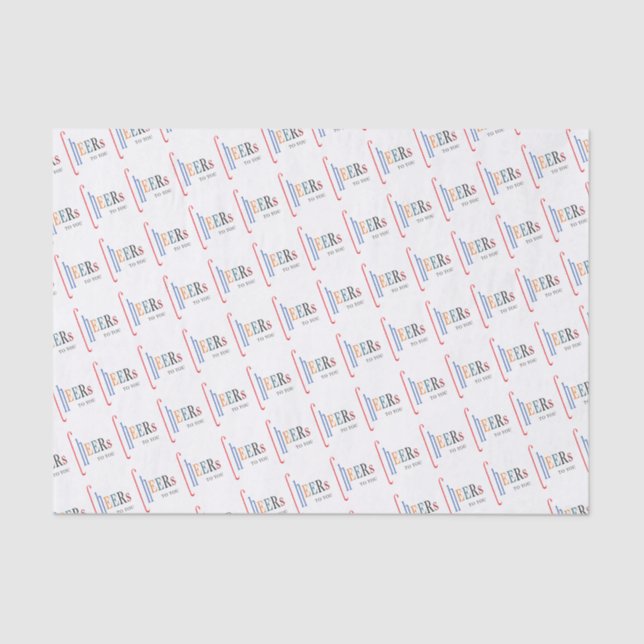 Cheers Congratulations Wedding Graduation Party Tissue Paper (Front)