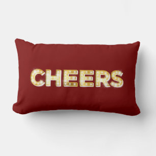 Cheers Cushion in Red
