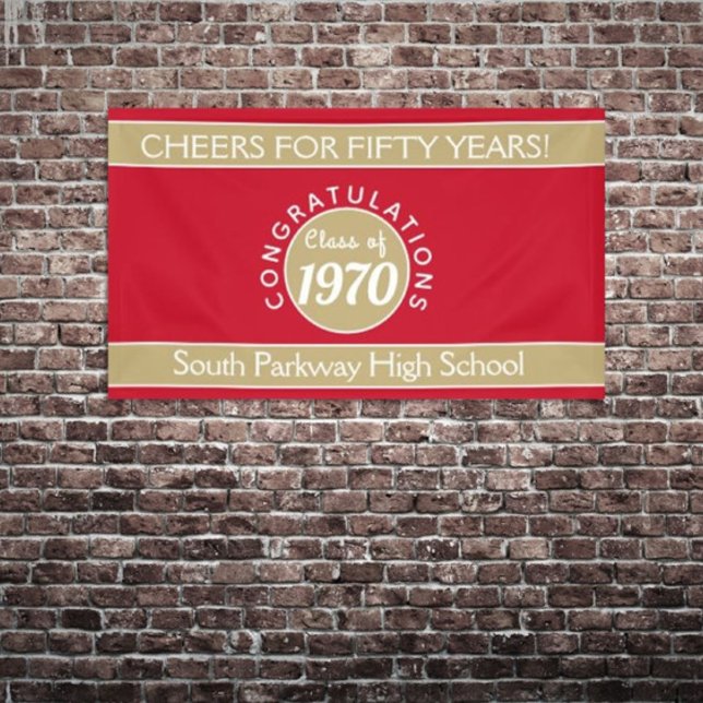 CHEERS CUSTOM 50 yr reunion banner (Creator Uploaded)