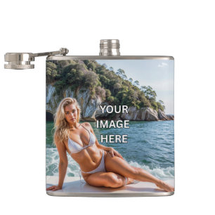 CHEERS! 🥃 Custom Flask – Add Text or Image