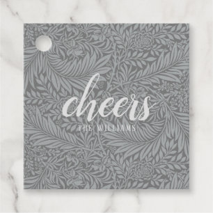 Cheers Custom Holiday Christmas Sticker or Labels