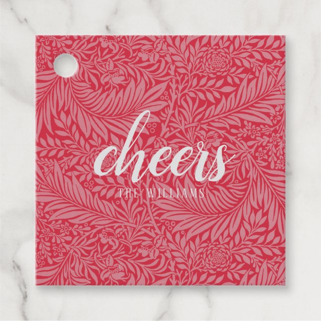 Cheers Custom Holiday Christmas Sticker or Labels (Front)