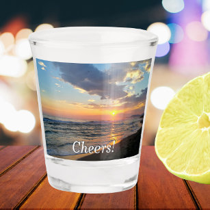 Cheers Custom Photo and Text Personalised Shot Glass