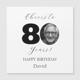 Cheers Custom Photo Milestone Birthday Greeting