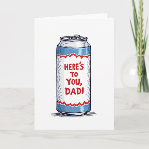 Cheers Dad Stylised Art Card