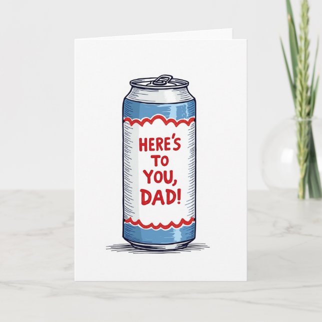 Cheers Dad Stylised Art Card (Front)