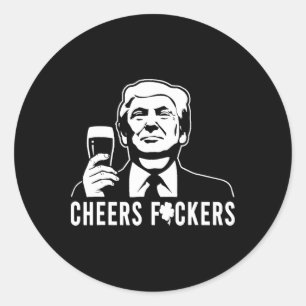 Cheers Donald Trump St Patricks Day Cheers Ers Classic Round Sticker