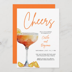 Cheers Engagement Party Invitation