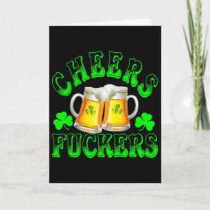 Cheers Ers Funny St Patricks Day Irish Drinking 6 Card
