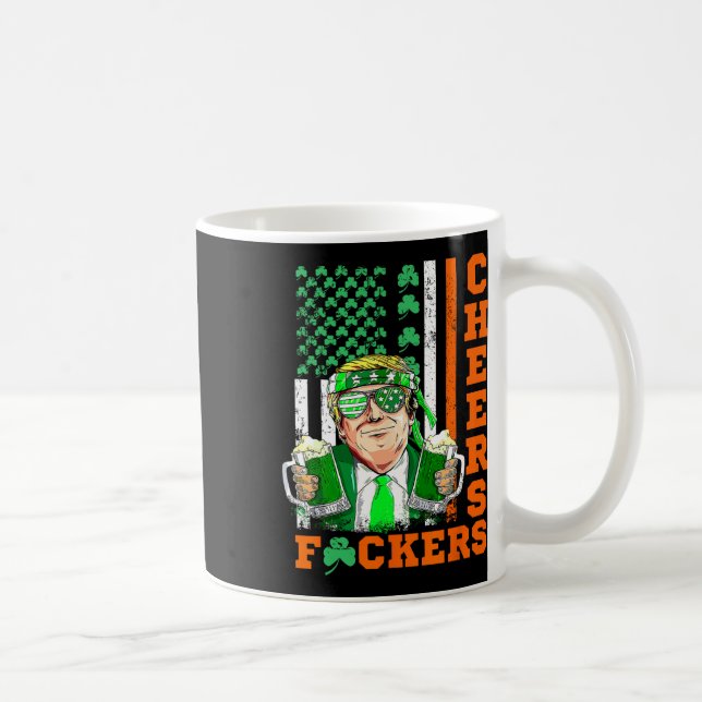Cheers Ers St Patrick's Day Funny Beer Drinking Tr Coffee Mug (Right)
