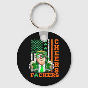 Cheers Ers St Patrick's Day Funny Beer Drinking Tr Key Ring