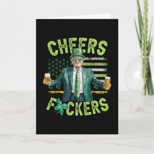 Cheers Ers St Patricks Day Funny Beer Drinking Tru Card