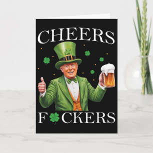 Cheers Ers St Patricks Day Funny Beer Drinking Tru Card