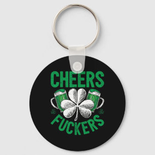 Cheers Ers St Patricks Day Men Women Beer Drinking Key Ring