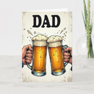 Cheers Fathers Day Toast Card
