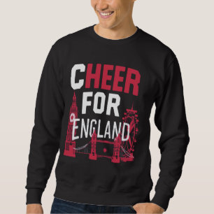 Cheers for England 2024 Supporter Patriotic Englan Sweatshirt