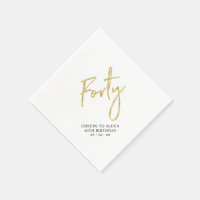 Cheers Forty | Modern Adult 40th Birthday Party Na