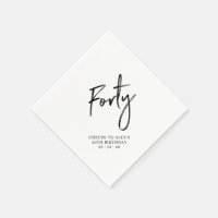 Cheers Forty | Modern Adult 40th Birthday Party