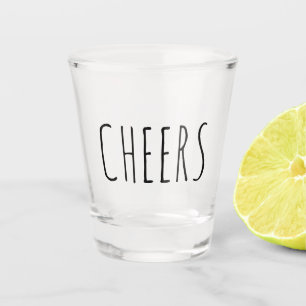 Cheers Funny Gift Shot Glass