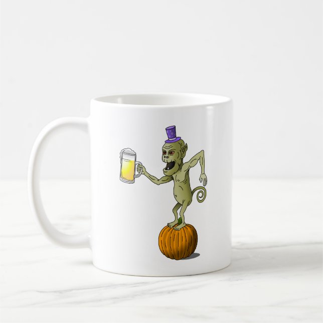 Cheers Ghouls Halloween Coffee Mug (Left)
