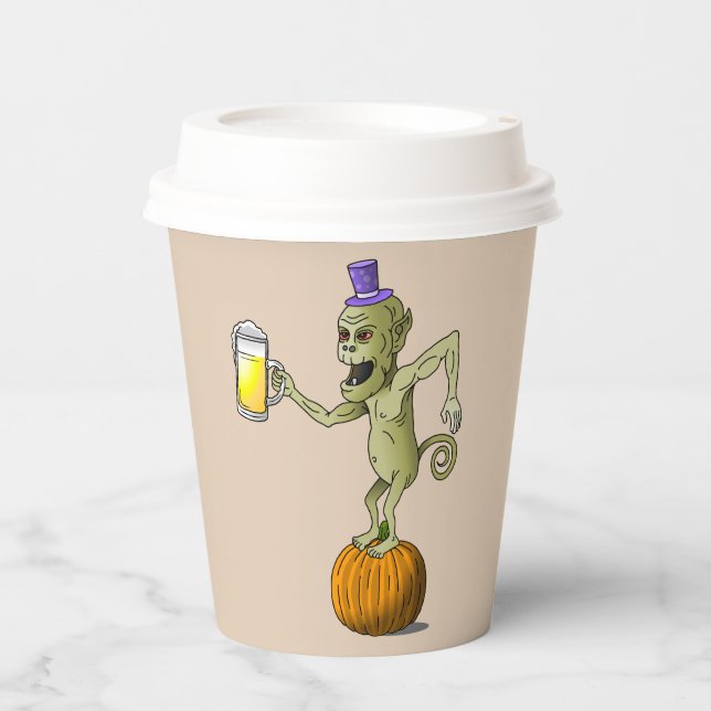 Cheers Ghouls Halloween Party Paper Cups (Front)