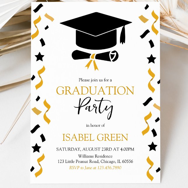 Cheers Graduation Party Invitation (Creator Uploaded)