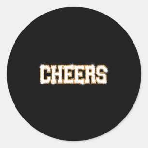 Cheers Happy New Year Celebration New Years Eve Pa Classic Round Sticker