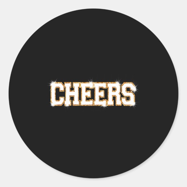 Cheers Happy New Year Celebration New Years Eve Pa Classic Round Sticker (Front)