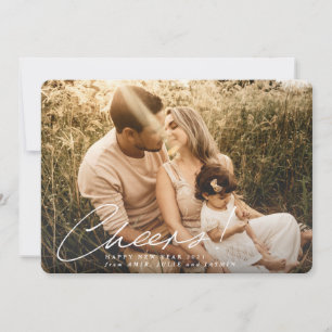 Cheers! Happy New Year Photo Holiday Card