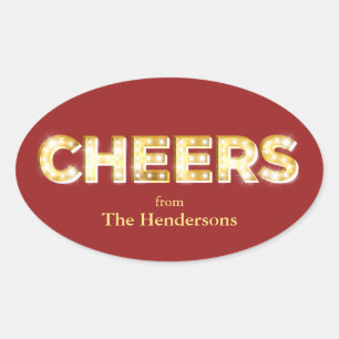 Cheers Holiday Sticker